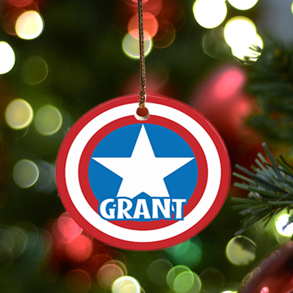 Super Hero Themed Personalized Ornaments