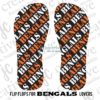 Custom Cincinnati Bengals Inspired Flip Flops - Image 2