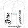 Custom Wedding Flip Flops - Image 2