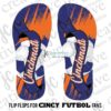 Custom FC Cincinnati Inspired Flip Flops - Image 2