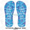 Custom Mermaid Themed Flip Flops - Image 2