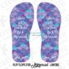 Custom Mermaid Themed Flip Flops - Image 2