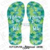 Custom Mermaid Themed Flip Flops - Image 2