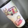 Personalized Happy Camper Glitter 30 oz Tumbler - Image 4