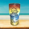 Personalized Beach Theme Glitter 30 oz Tumbler - Image 2