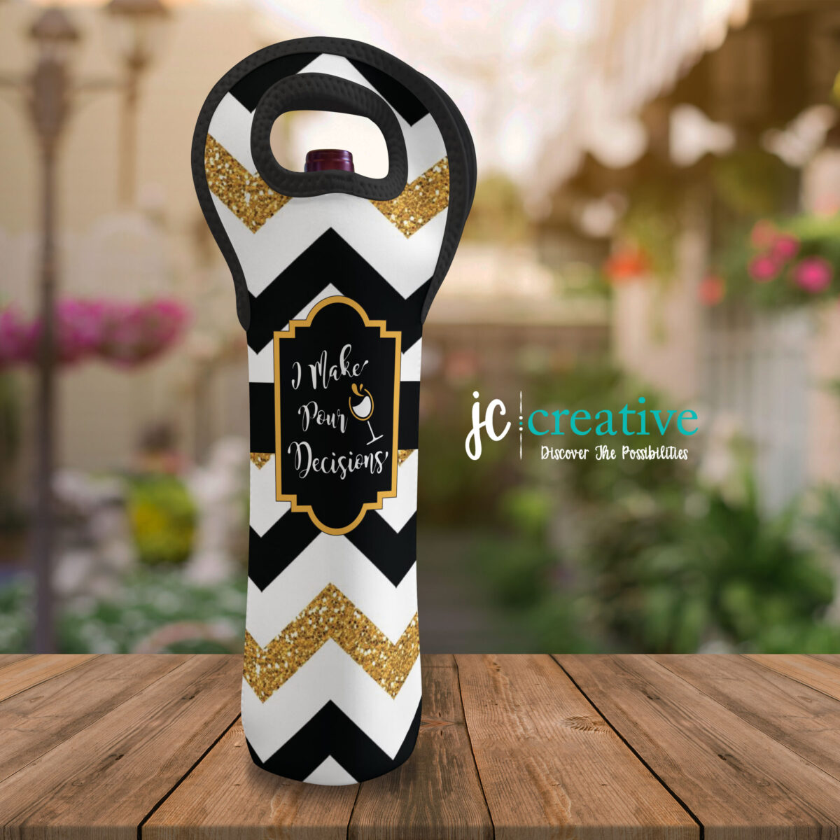 I Make Pour Decisions Double-Sided Insulated Wine Tote