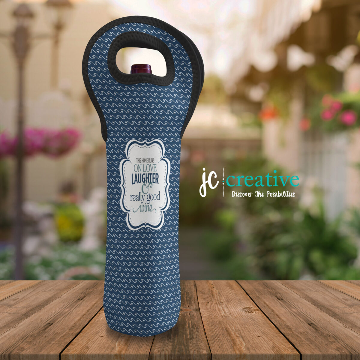 This House Runs On Laughter & Really Good Wine Wine Tote