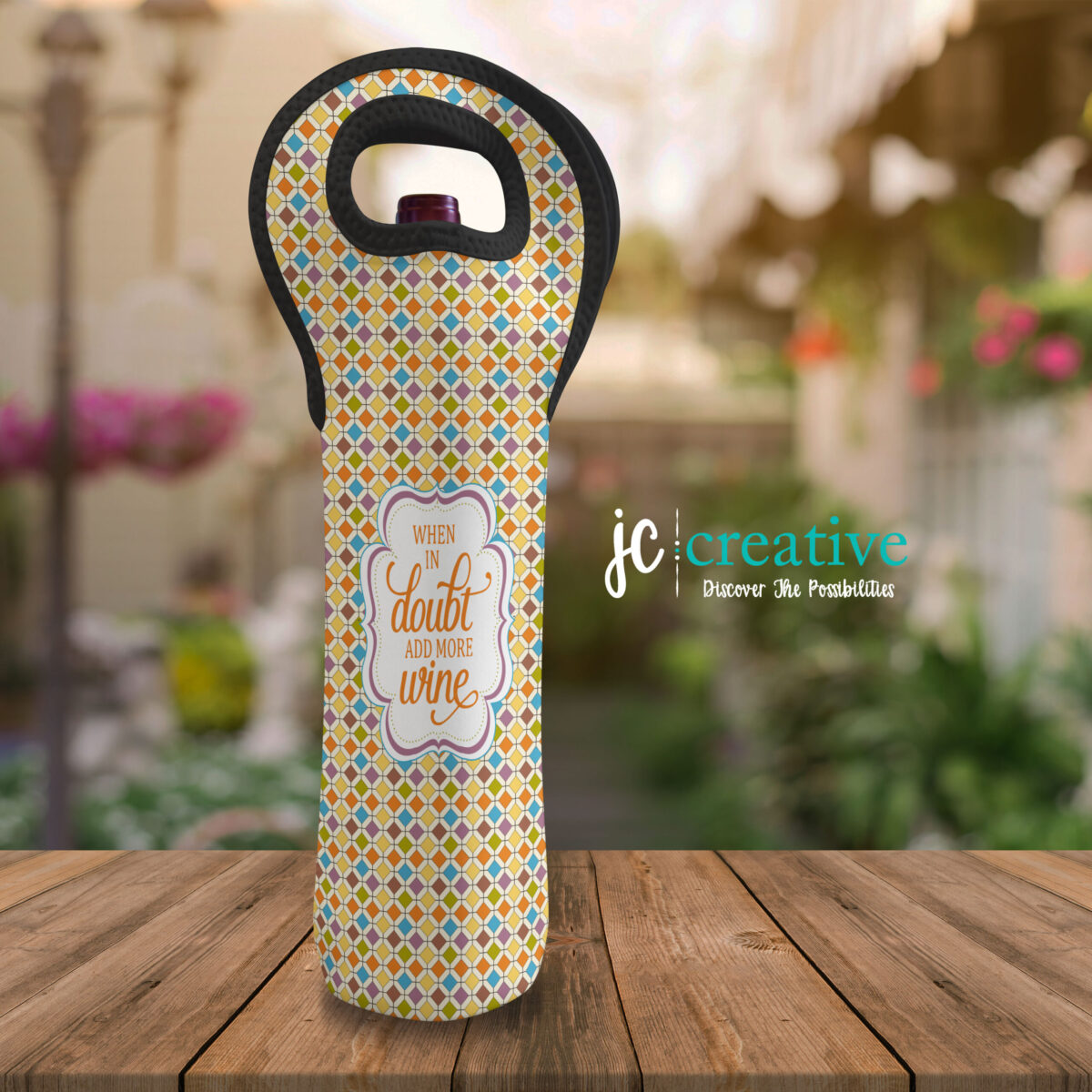 When In Doubt Add More Wine Double-Sided Wine Tote