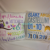 Personalized Fleece Birth Block Pillows - Image 2