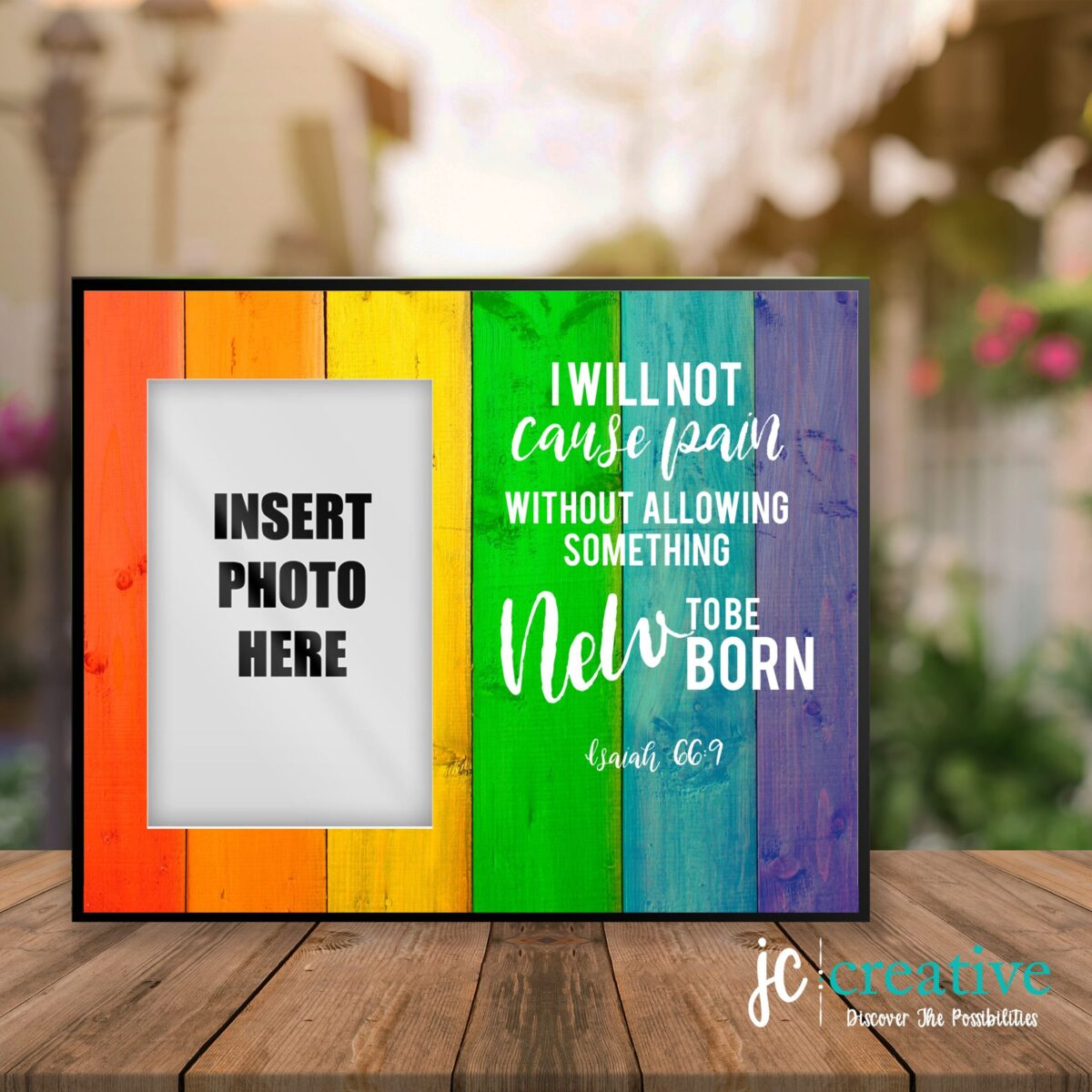 Rainbow Baby 5x7 Picture Frame