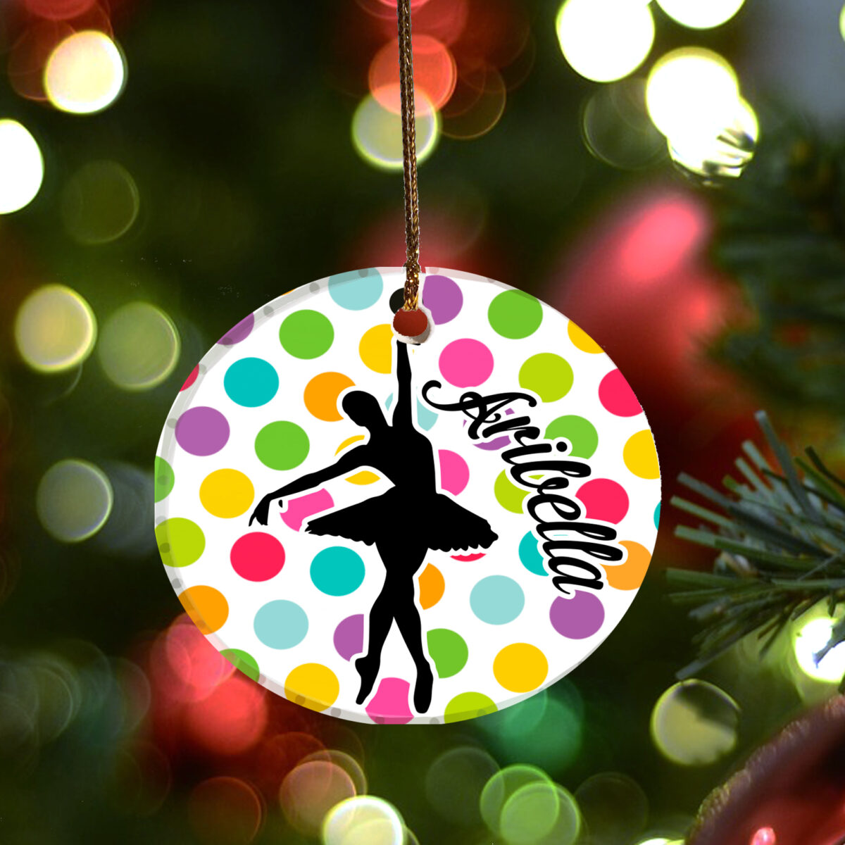 Personalized Ballet Ornament