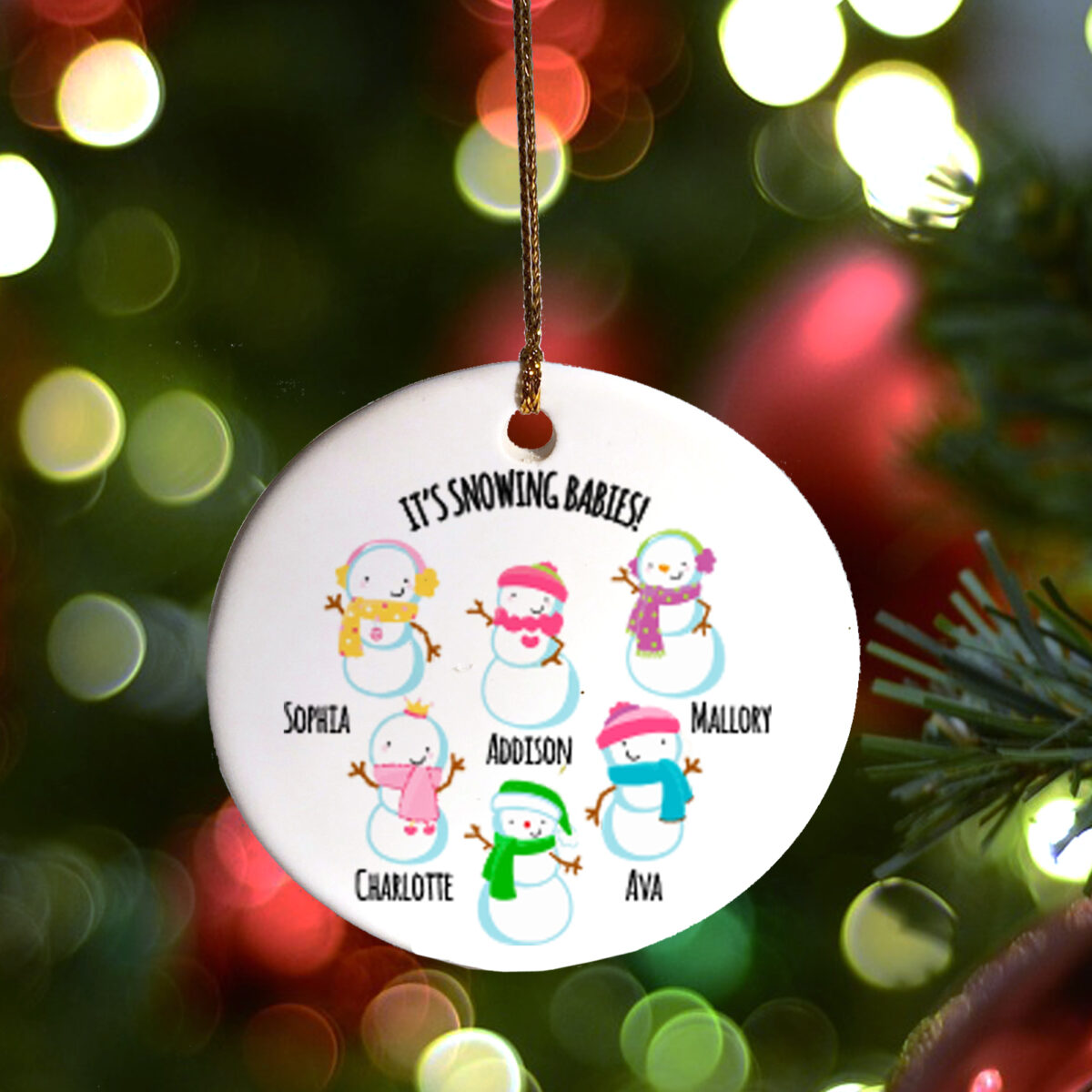 Personalized Snow Babies Ornament