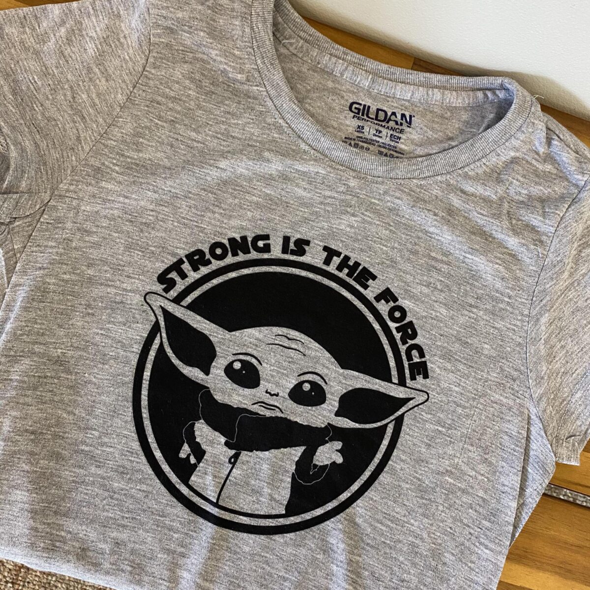 Strong Is The Force Baby Yoda Inspired Tee
