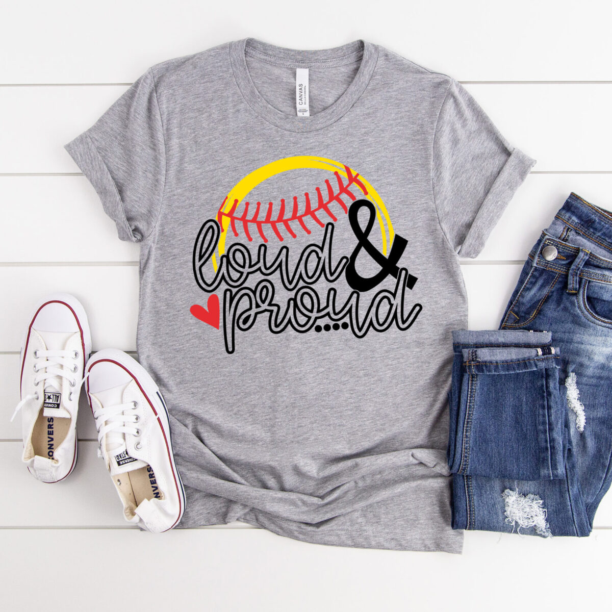 Loud & Proud Softball Tee