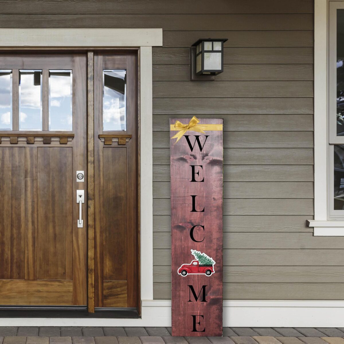 Tall Porch Welcome Sign w/ 6 Inserts $45