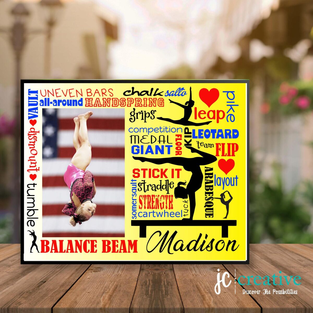 Gymnastic Inspired Photo Frame