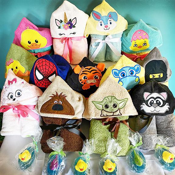 Embroidered Hooded Towels