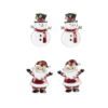 Snow Fun Christmas Front & Back Earrings - Image 2