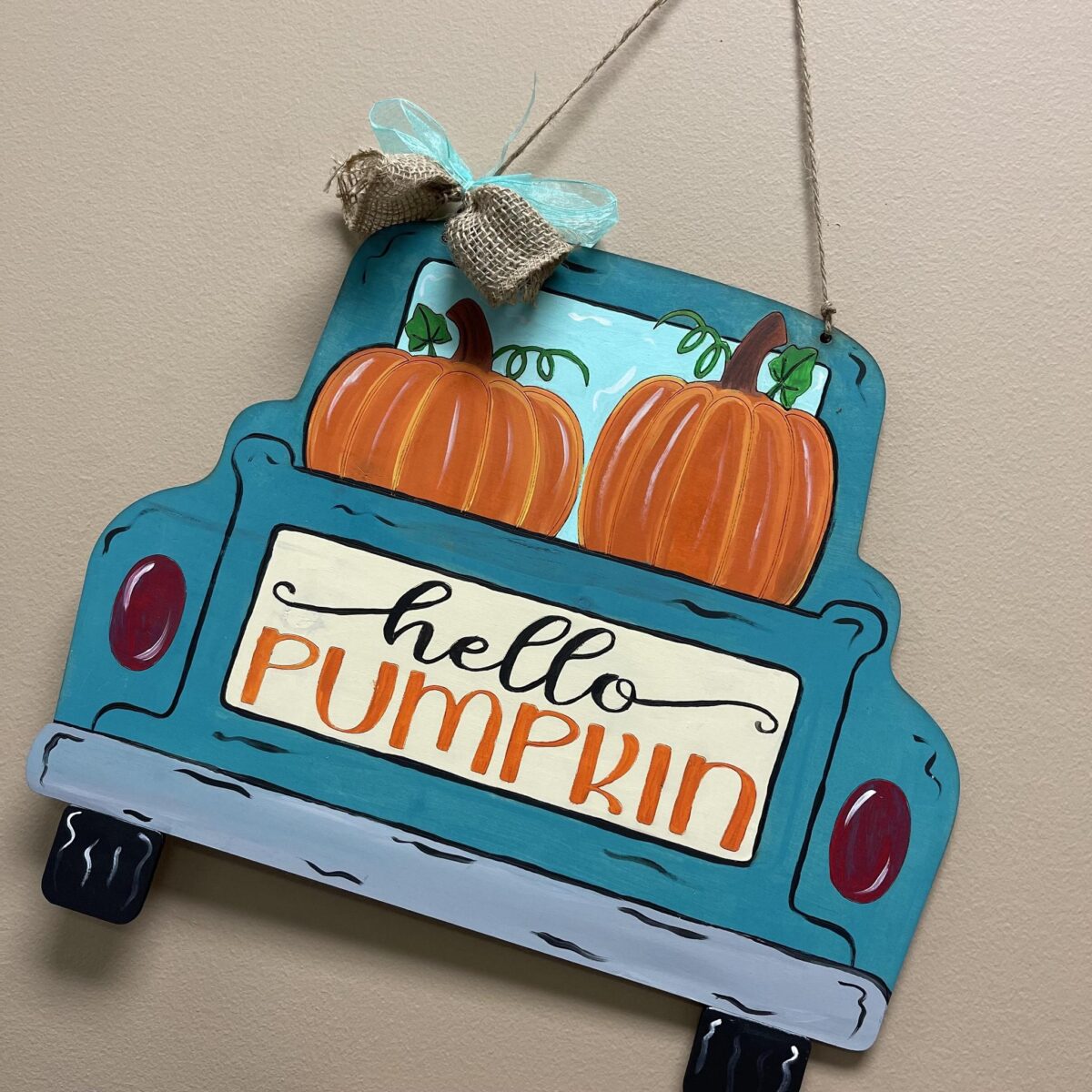 Hello Pumpkin Door Hanger