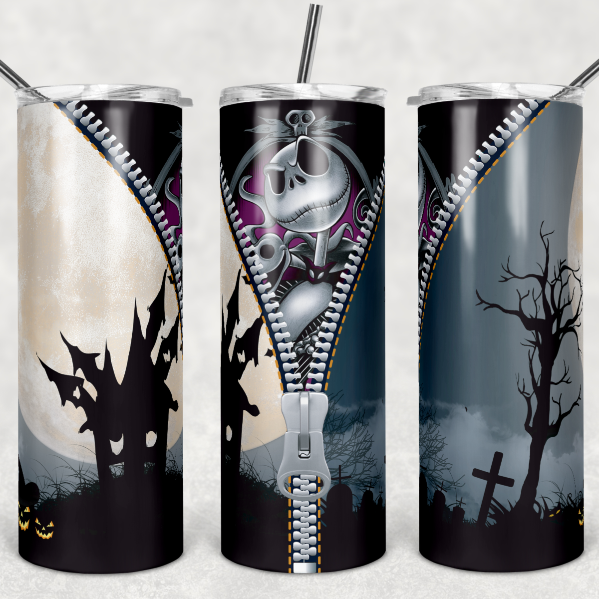 Jack Skellington Inspired Sublimated Tumblers