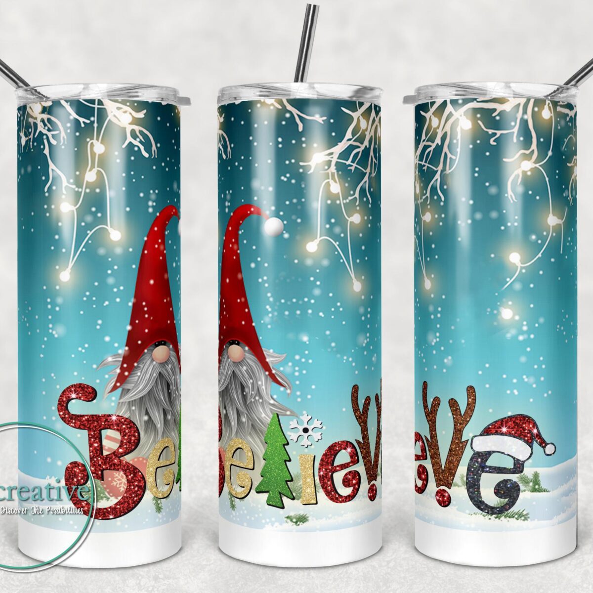 Gnome Lovers Believe Sublimated Tumblers