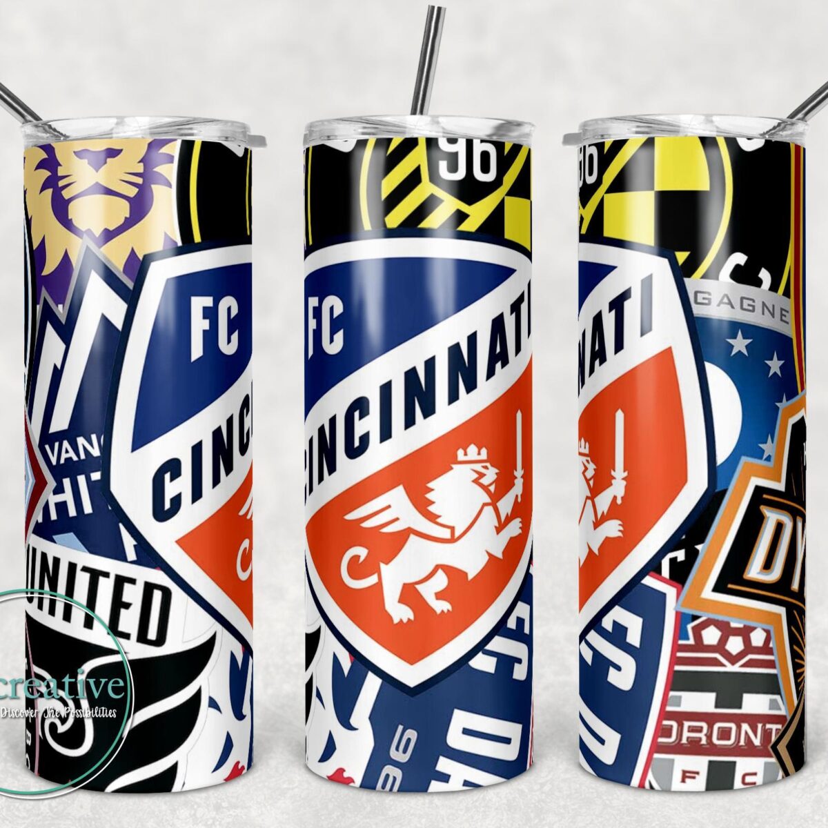 Cincinnati Soccer Lovers Sublimated Tumblers