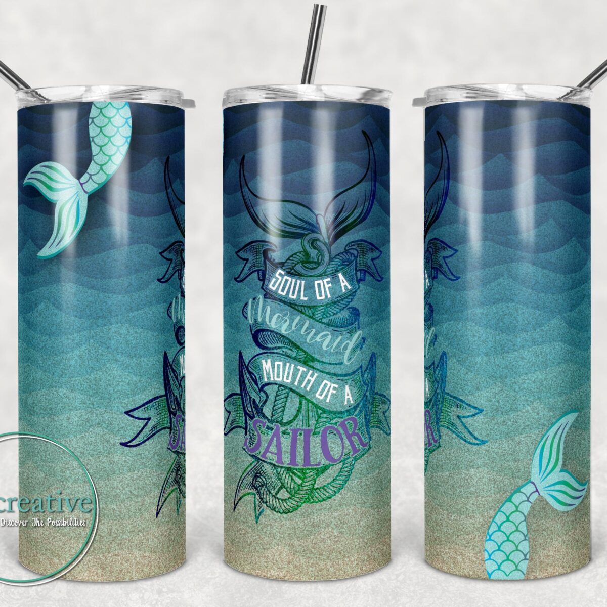 Soul of a Mermaid Sublimated Tumblers