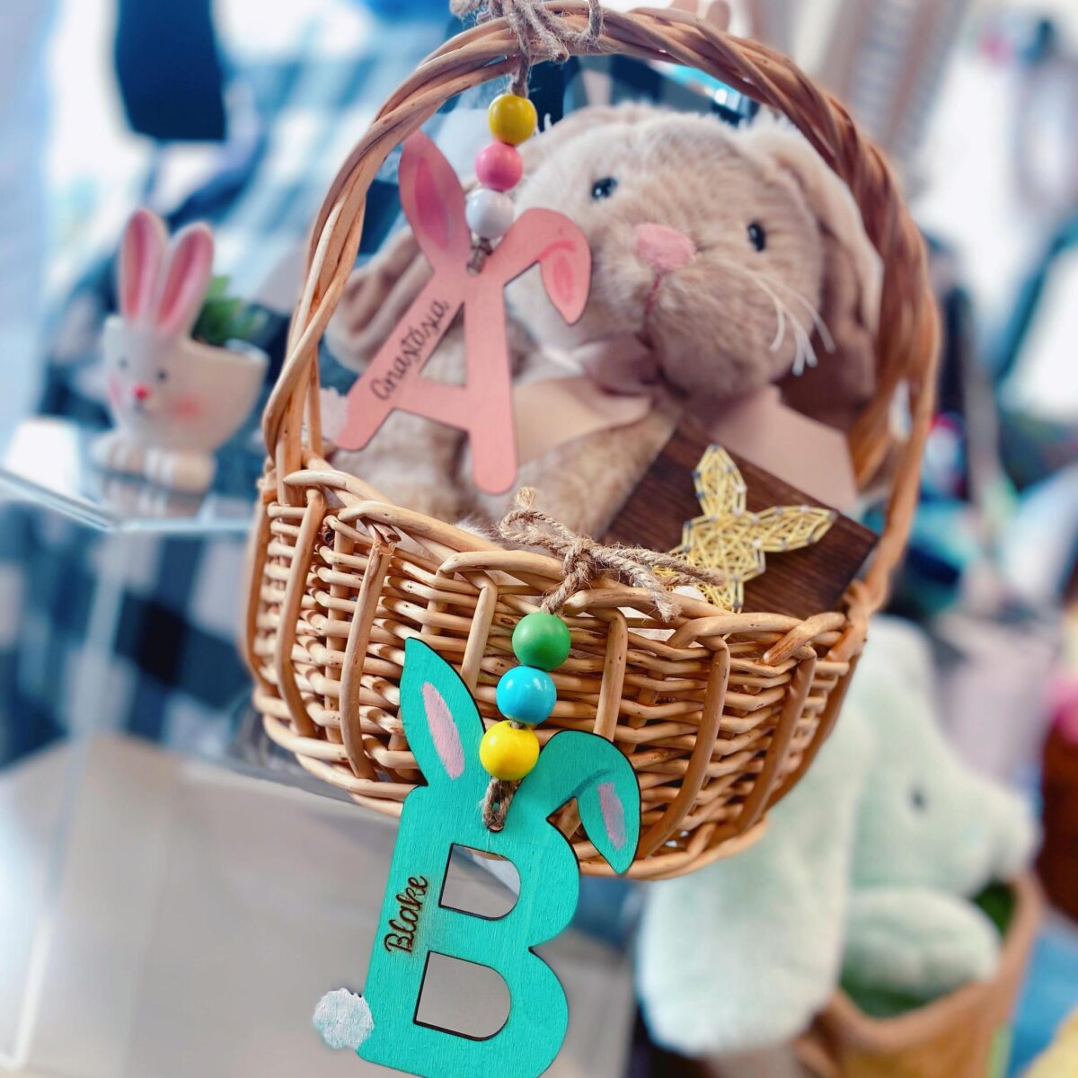 Personalized Laser Cut Easter Basket Tags