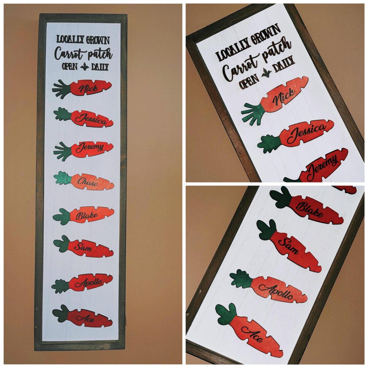 Personalized Carrot Patch Sign