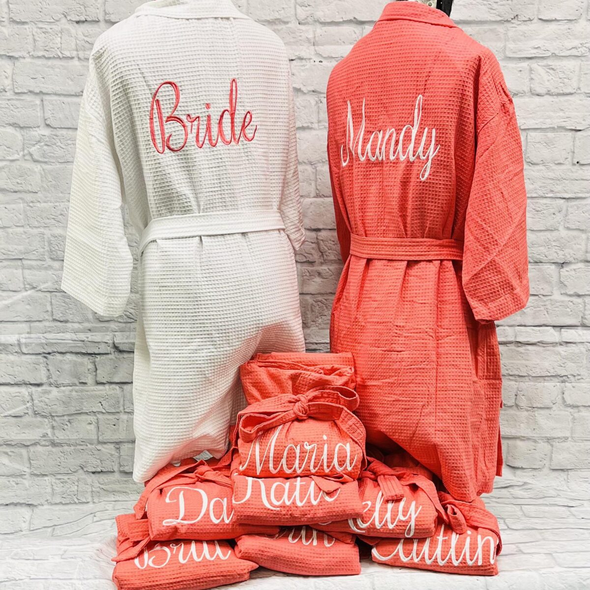 Personalized Waffle Weave Robes