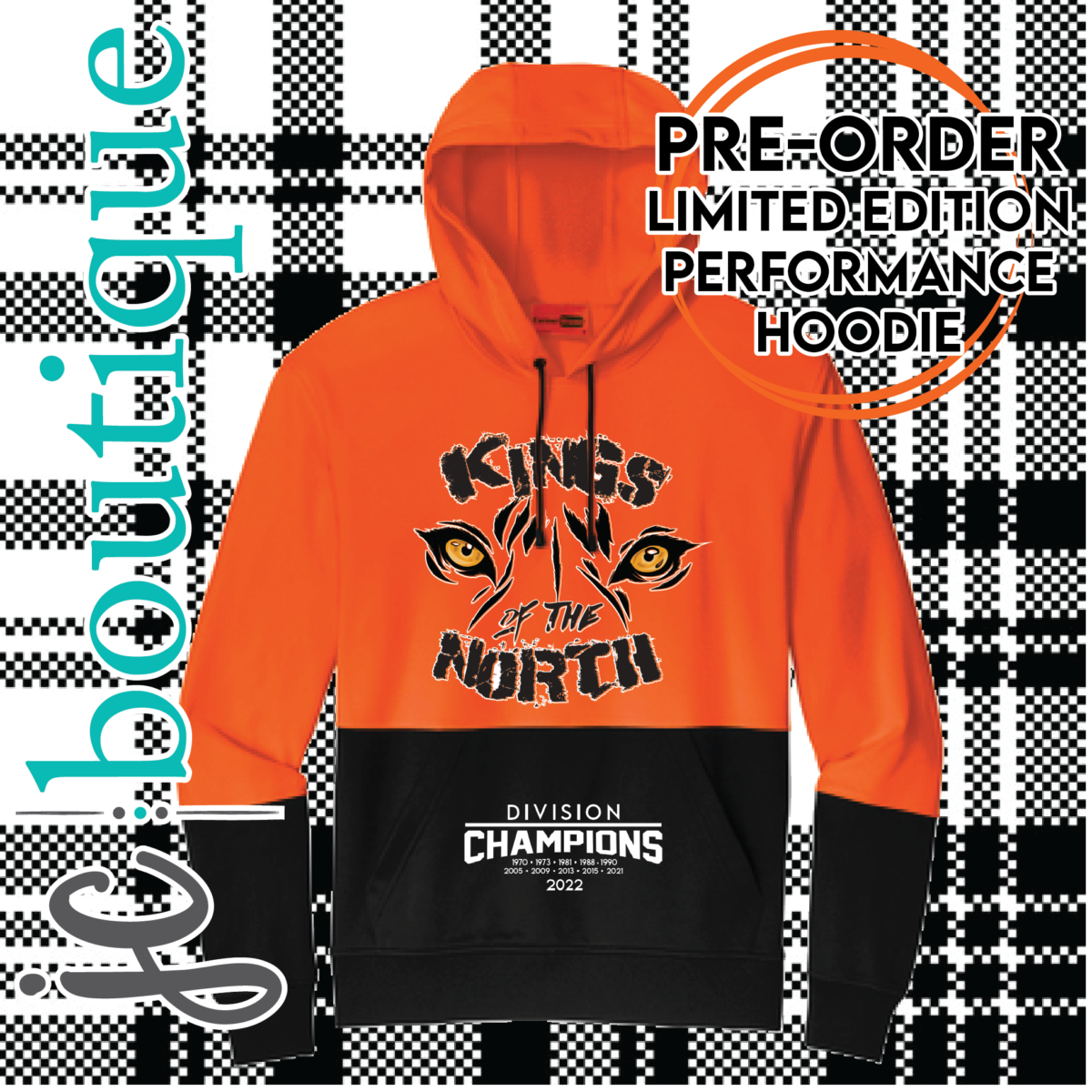 Limited Edition Kings of the North ADULT Performance Hoodie