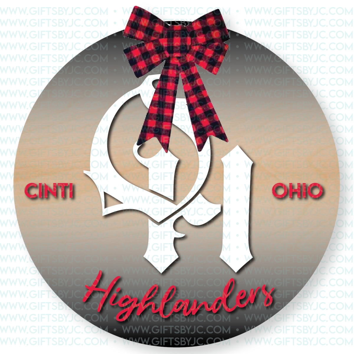 OH Highlanders Door Hanger