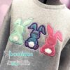 Bunny Triplet Applique Crewneck - Image 2