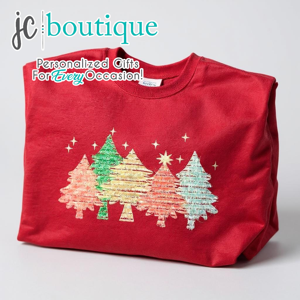 Christmas Tree Fringe Crewneck