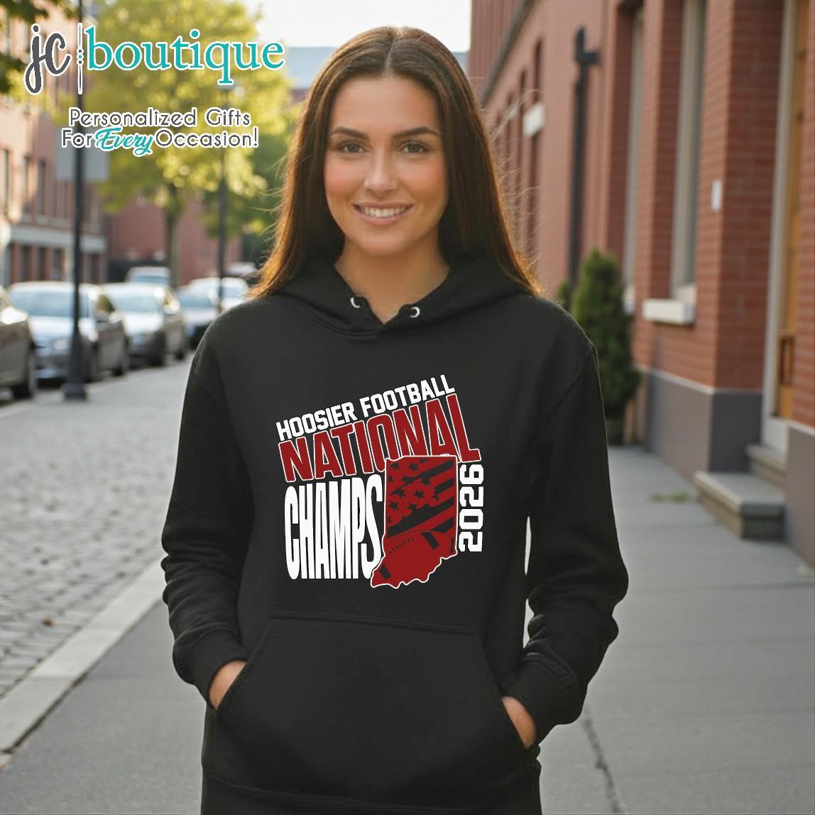 Hoosier Football – National Champs 2026 Hoodie