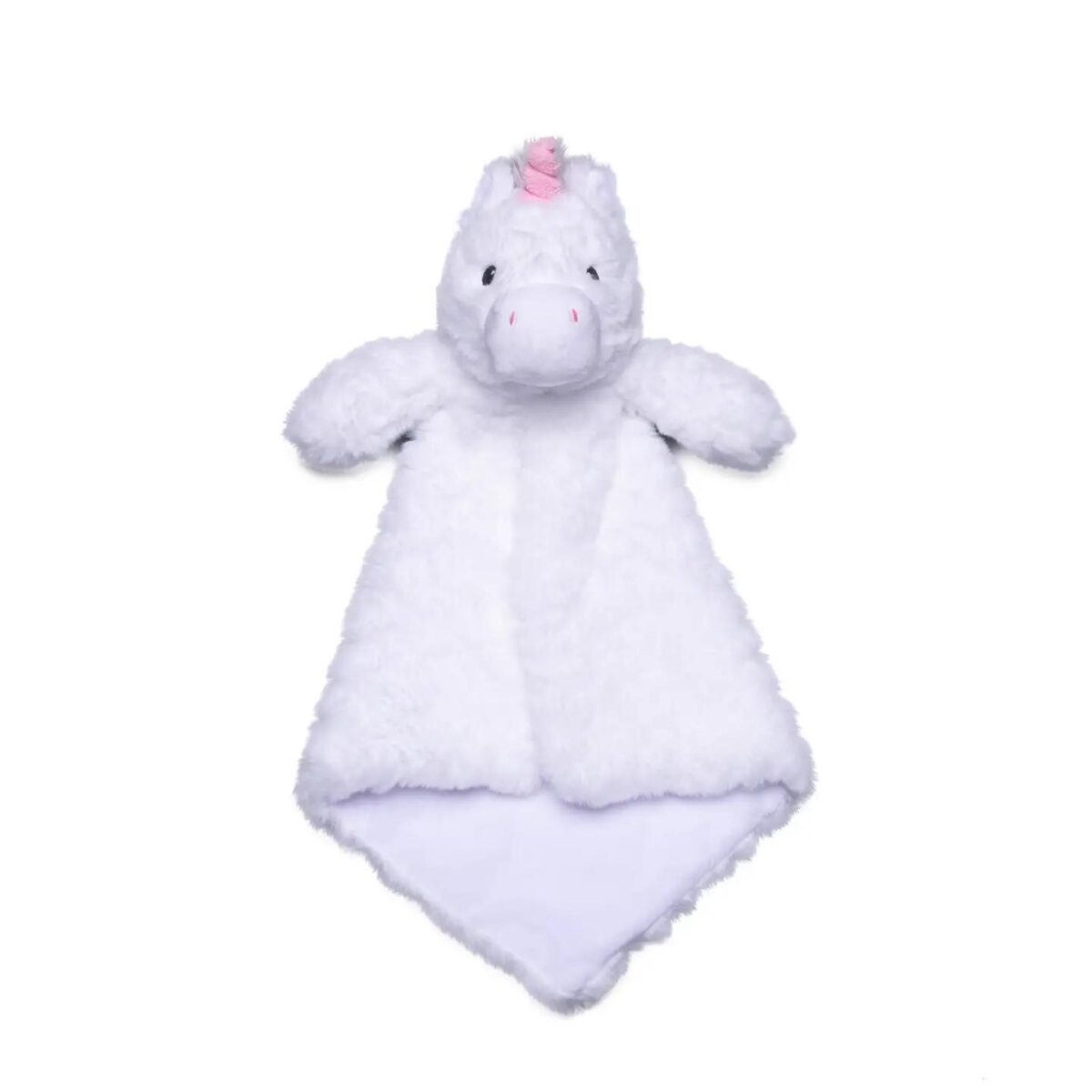 Baby Fluffy White Unicorn Lovie